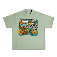 Oil Green western leopard mini Urban Heavy Tee - LillyAllenDesigns