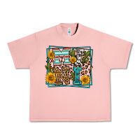 Salmon western leopard mini Urban Heavy Tee - LillyAllenDesigns