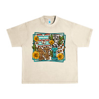 Sandshell western leopard mini Urban Heavy Tee - LillyAllenDesigns