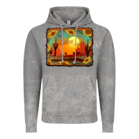 Cloud Rock western desert sunset background Vintage Hoodie - RanaPortraitStore