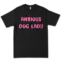 Black anxious dog lady Premium Tee - MaliasSmallBusiness