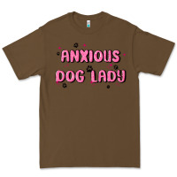 Cacao anxious dog lady Premium Tee - MaliasSmallBusiness