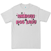 Dove Grey anxious dog lady Premium Tee - MaliasSmallBusiness