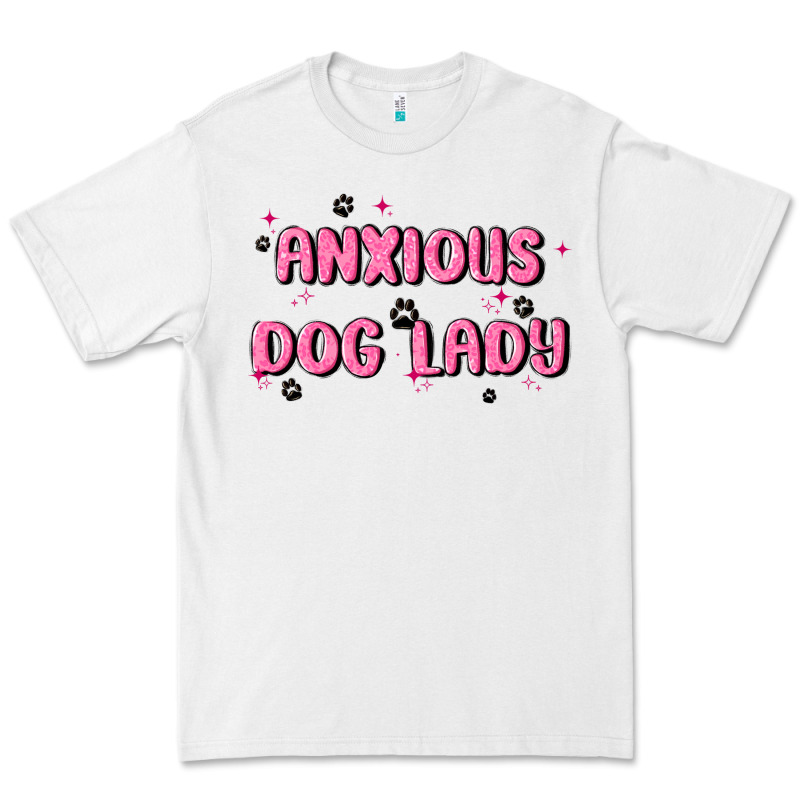 Anxious Dog Lady Premium Tee by MaliasSmallBusiness | Teevron