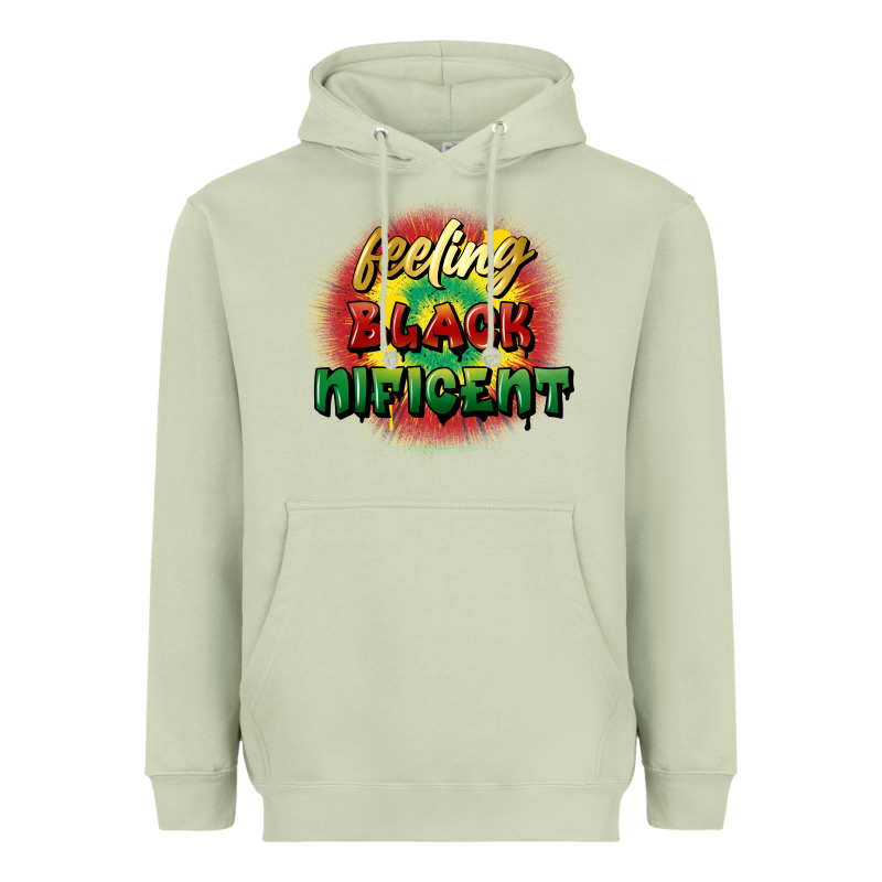 Feeling Blacknificent Heavyweight Hoodie by FaDigitalArtStudio | Teevron