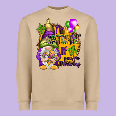 I'm Catching If You're Throwing Heavyweight Sweatshirt Designed By Nancycooperartshop