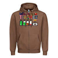 Chestnut Battery life of a Teacher Zipper Hoodie - CowGirlArtShop
