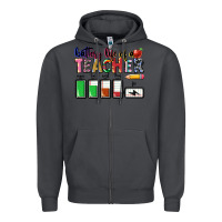 Smoke Battery life of a Teacher Zipper Hoodie - CowGirlArtShop