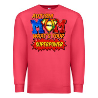 Cardinal Autism mom what's your superpower Mother's Day Premium Sweatshirt - FaDigitalArtStudio