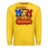 Lemon Autism mom what's your superpower Mother's Day Premium Sweatshirt - FaDigitalArtStudio