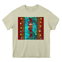 Mossy nana highland cow Christmas Heavy Core Tee - BarkalooDesign