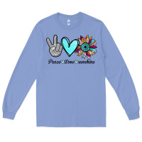 Colony Blue Peace Love Sunshine Long Sleeve Tee - Bettercallsaul