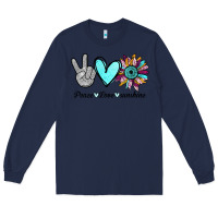 Navy Peace Love Sunshine Long Sleeve Tee - Bettercallsaul