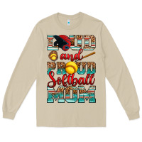 Mushroom loud and proud softball mom Long Sleeve Tee - RanaPortraitStore