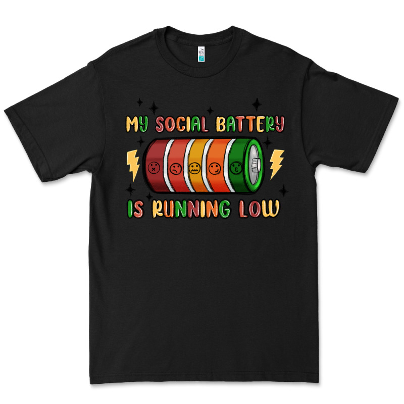 Social Battery Premium Tee by MaliasSmallBusiness | Teevron