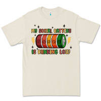 Bone social battery Premium Tee - MaliasSmallBusiness