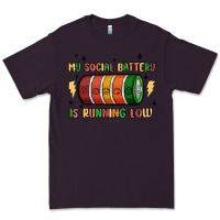 Plum social battery Premium Tee - MaliasSmallBusiness