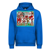 Cobalt merry Christmas Urban Hoodie - CowhideDigitalArt