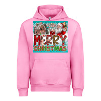 Fuchsia Pink merry Christmas Urban Hoodie - CowhideDigitalArt