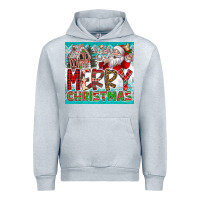 Heather Grey merry Christmas Urban Hoodie - CowhideDigitalArt