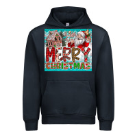 Navy merry Christmas Urban Hoodie - CowhideDigitalArt