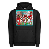 Pigment Black merry Christmas Urban Hoodie - CowhideDigitalArt