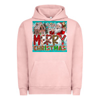 Pigment Salmon merry Christmas Urban Hoodie - CowhideDigitalArt