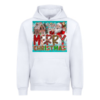 White merry Christmas Urban Hoodie - CowhideDigitalArt