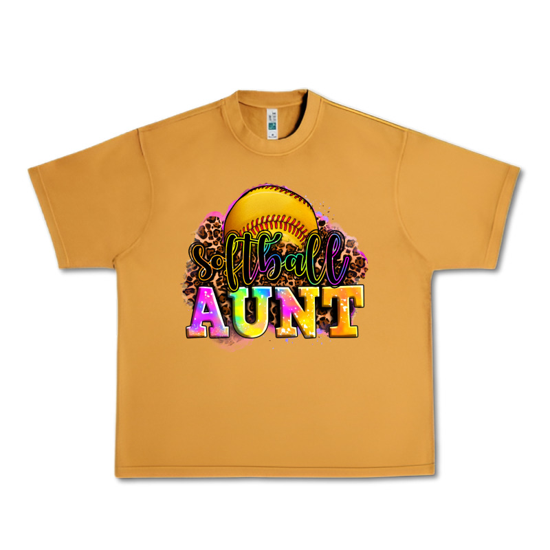 Softball Aunt Urban Heavy Tee by LillyAllenDesigns | Teevron