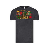 Vintage Black christmas vibes Vintage Tee - BundleAndBundleShop