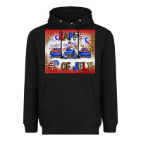 Black Western Happy Fourth Of July Heavyweight Hoodie - FaDigitalArtStudio