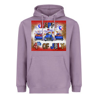 Lavender Western Happy Fourth Of July Heavyweight Hoodie - FaDigitalArtStudio