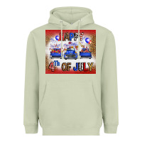 Matcha Western Happy Fourth Of July Heavyweight Hoodie - FaDigitalArtStudio