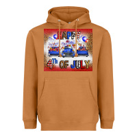 Meerkat Western Happy Fourth Of July Heavyweight Hoodie - FaDigitalArtStudio