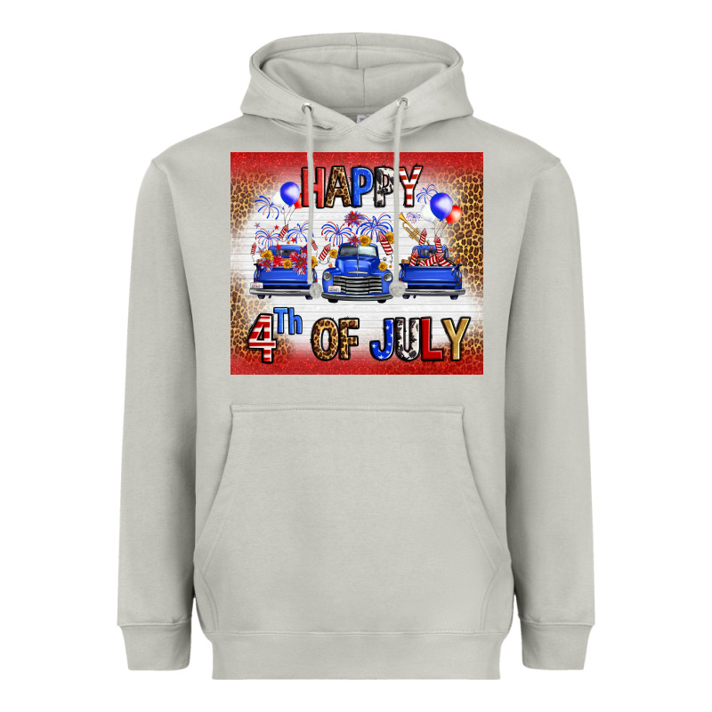 Western Happy Fourth Of July Heavyweight Hoodie by FaDigitalArtStudio | Teevron