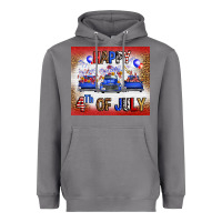 Storm Western Happy Fourth Of July Heavyweight Hoodie - FaDigitalArtStudio