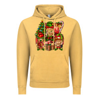 Vintage Mustard Christmas Elf Truck Vintage Hoodie - BundleAndBundleShop