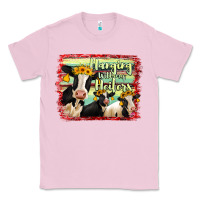 Bubblegum Pink Hanging With My Heifers Holstein Cows Classic Tee - RanaPortraitStore
