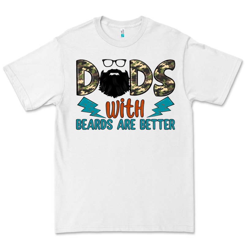 Dads With Beards Are Better Premium Tee by JahusDesignShop | Teevron
