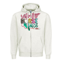 Oatmeal Heather resting nurse face Zipper Hoodie - CowGirlArtShop