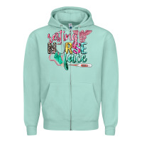 Seafoam resting nurse face Zipper Hoodie - CowGirlArtShop