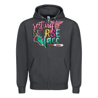 Smoke resting nurse face Zipper Hoodie - CowGirlArtShop