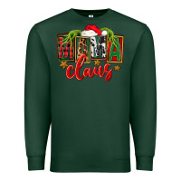Sports Green Christmas Mama Claus Mother's Day Premium Sweatshirt - FaDigitalArtStudio