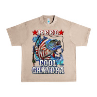 French Oak reel cool grandpa american flag bass Urban Heavy Tee - LillyAllenDesigns