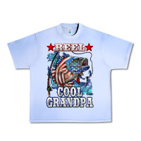 Grape Ice reel cool grandpa american flag bass Urban Heavy Tee - LillyAllenDesigns