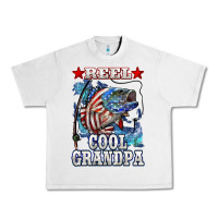 Lunar Rock reel cool grandpa american flag bass Urban Heavy Tee - LillyAllenDesigns