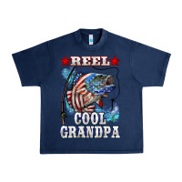 Navy reel cool grandpa american flag bass Urban Heavy Tee - LillyAllenDesigns