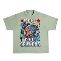 Oil Green reel cool grandpa american flag bass Urban Heavy Tee - LillyAllenDesigns