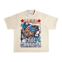Sandshell reel cool grandpa american flag bass Urban Heavy Tee - LillyAllenDesigns