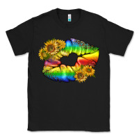 Black Lgbtq Pride Rainbow Lips Classic Tee - BundleAndBundleShop